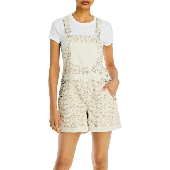 BLANK NYC Women Floral Print Mini Sleeveless Romper - Picture 1 of 2